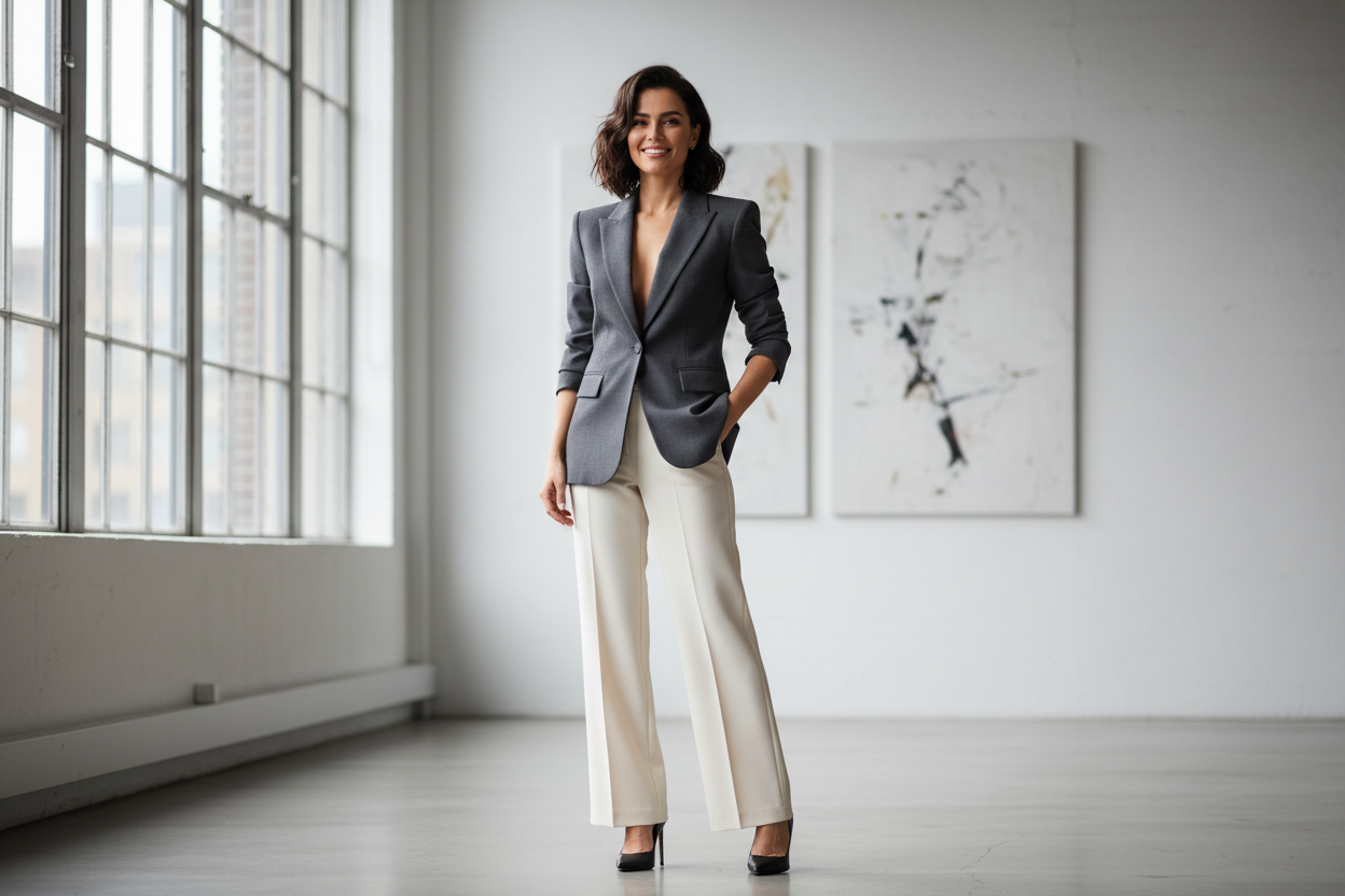 women in blazer